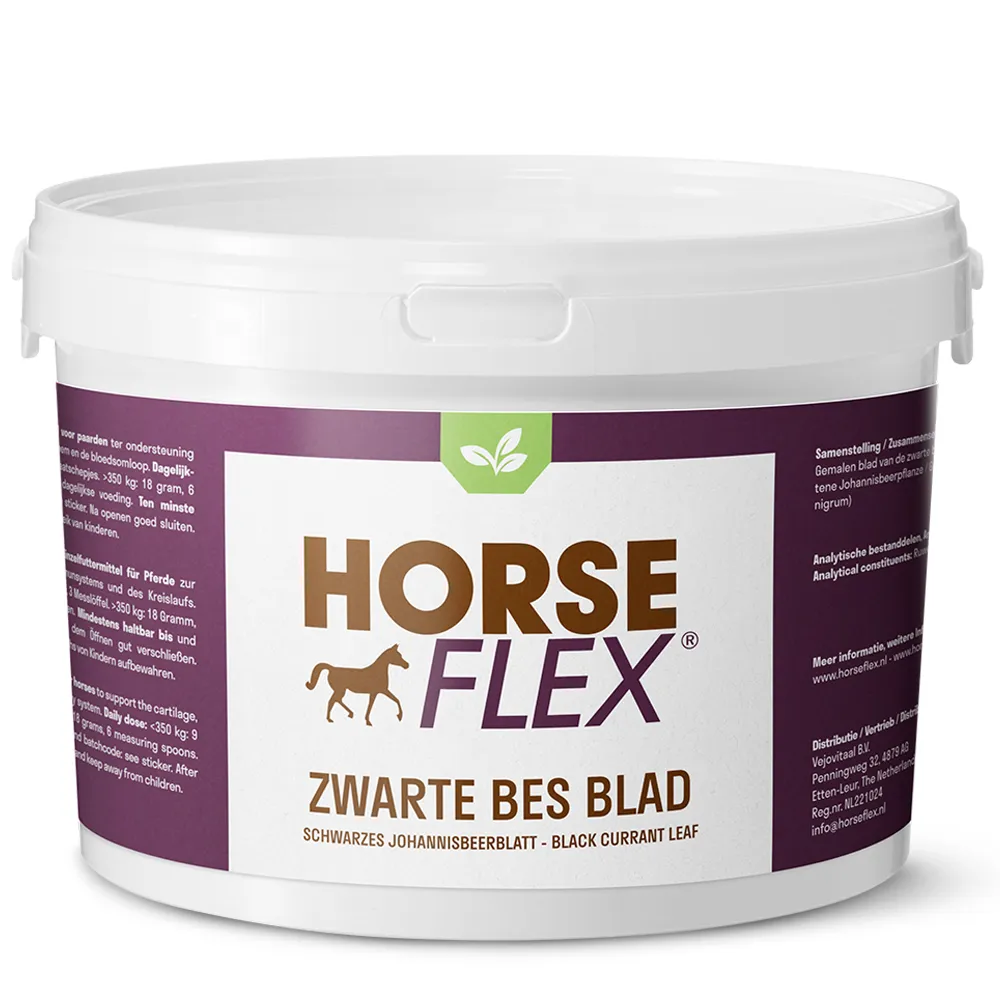 HorseFlex zwarte besblad 540g